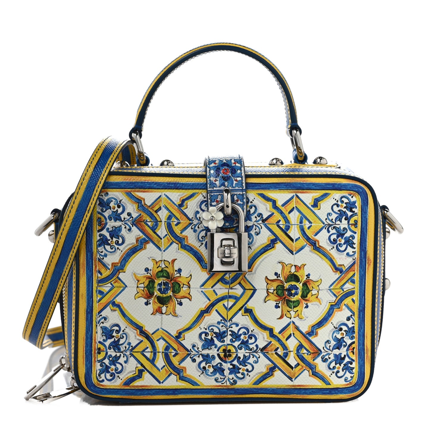 Dauphine Majolica Printed Box Bag Multicolor