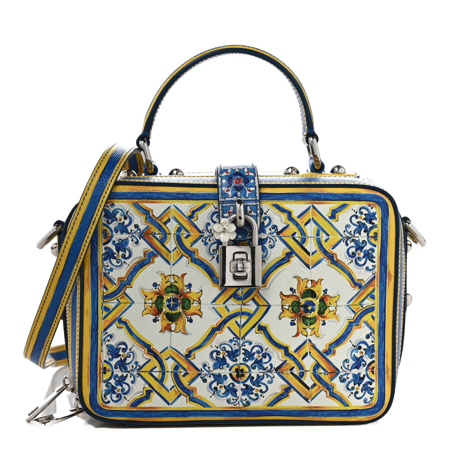 Dolce & Gabbana Dauphine Majolica Printed Box Bag Multicolor 1 of 8