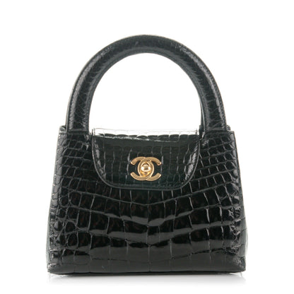 Chanel Alligator Evening Bag Black 1 of 8