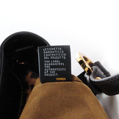 Fendi Zucca Small Chef Shopping Tote Tobacco Moro Black 9 of 10