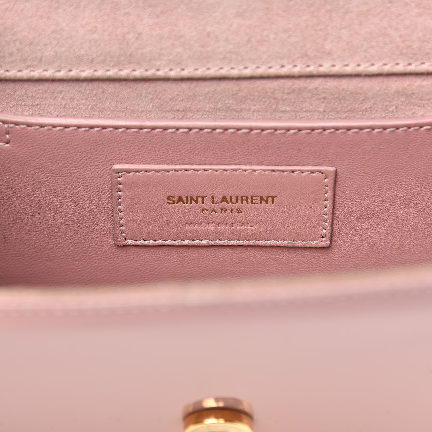 Saint Laurent Patent Small Classic Monogram Kate Satchel Dragee 6 of 18