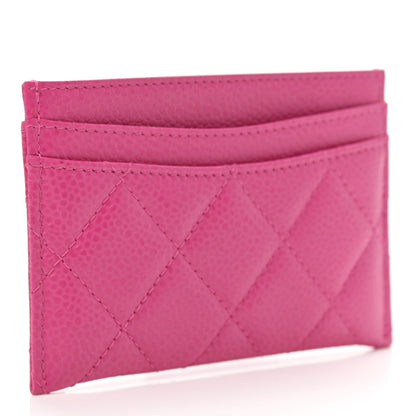 Chanel Caviar Quilted Card Holder Pink 3 of 8