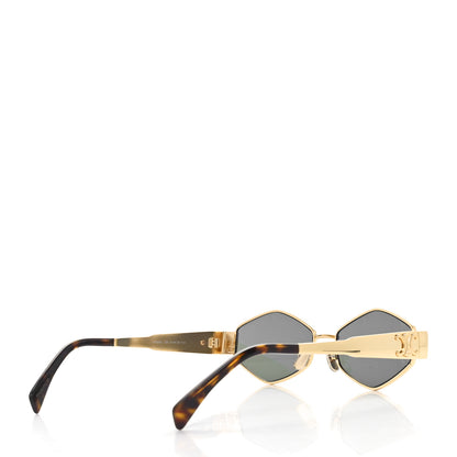 Celine Metal Triomphe 02 Sunglasses CL40254U Gold Green 4 of 7