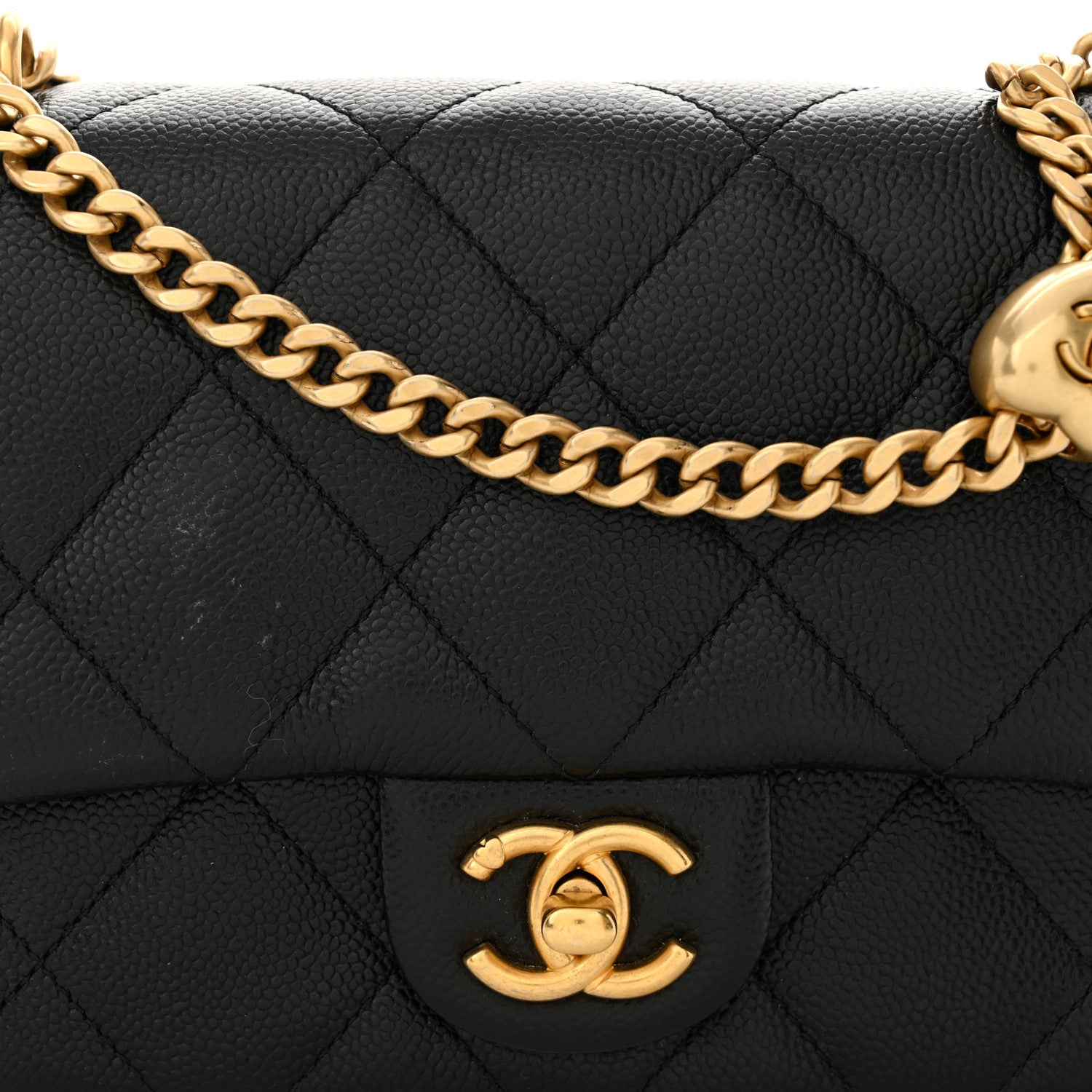 Chanel Caviar Quilted Mini Sweetheart Flap Black 8 of 11