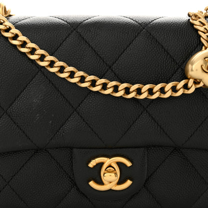 Chanel Caviar Quilted Mini Sweetheart Flap Black 8 of 11