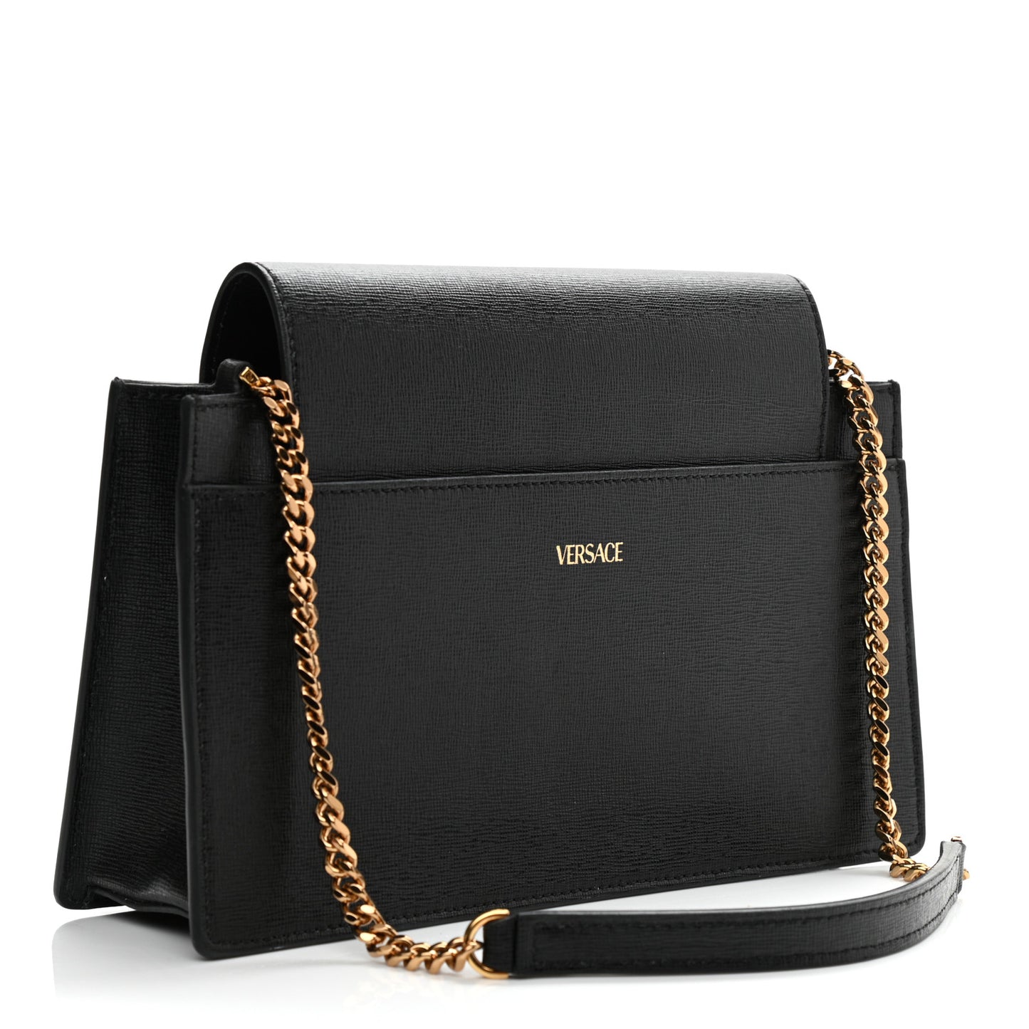 Saffiano Virtus Small Shoulder Bag Black