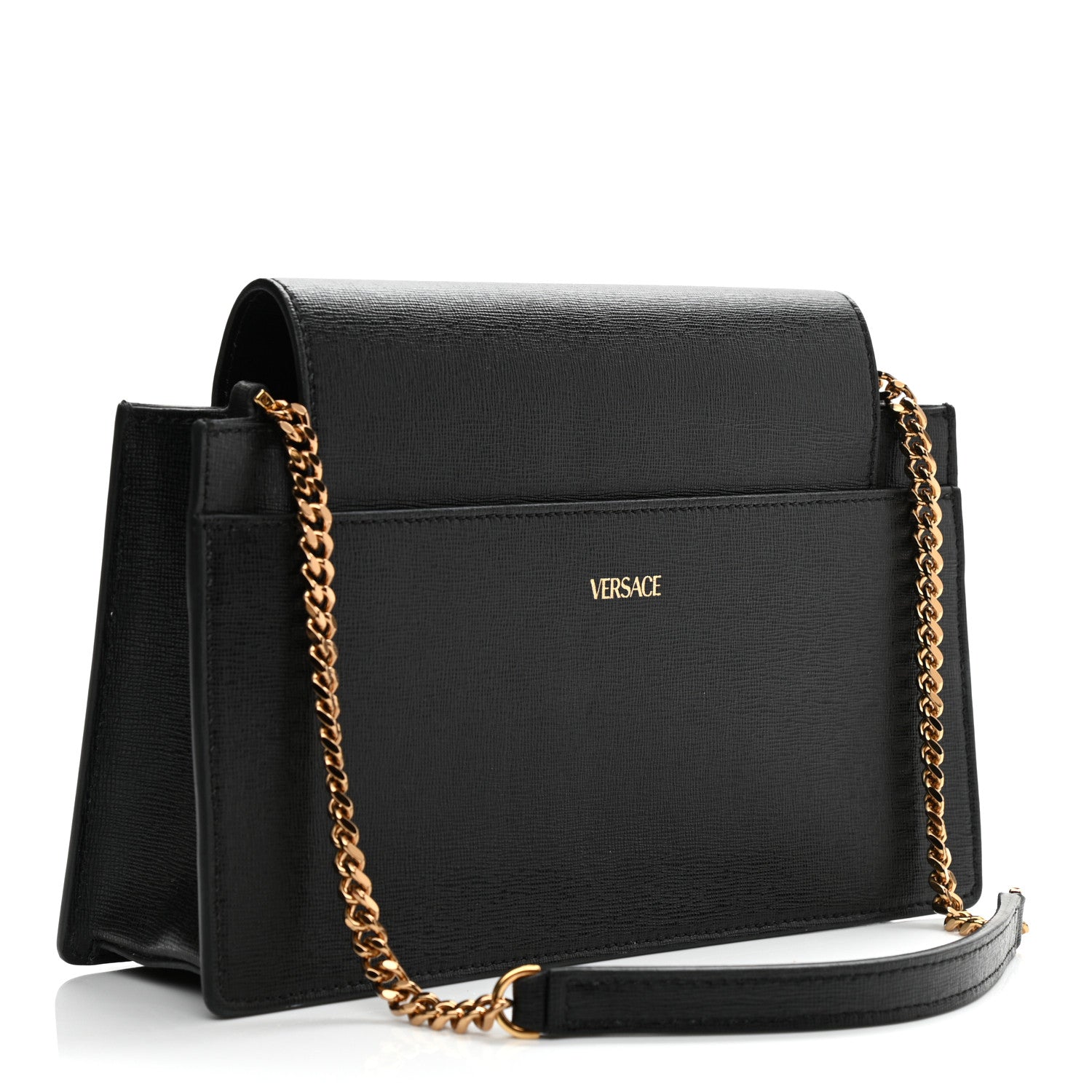 Versace Saffiano Virtus Small Shoulder Bag Black 3 of 12