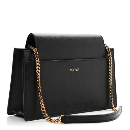 Versace Saffiano Virtus Small Shoulder Bag Black 3 of 12