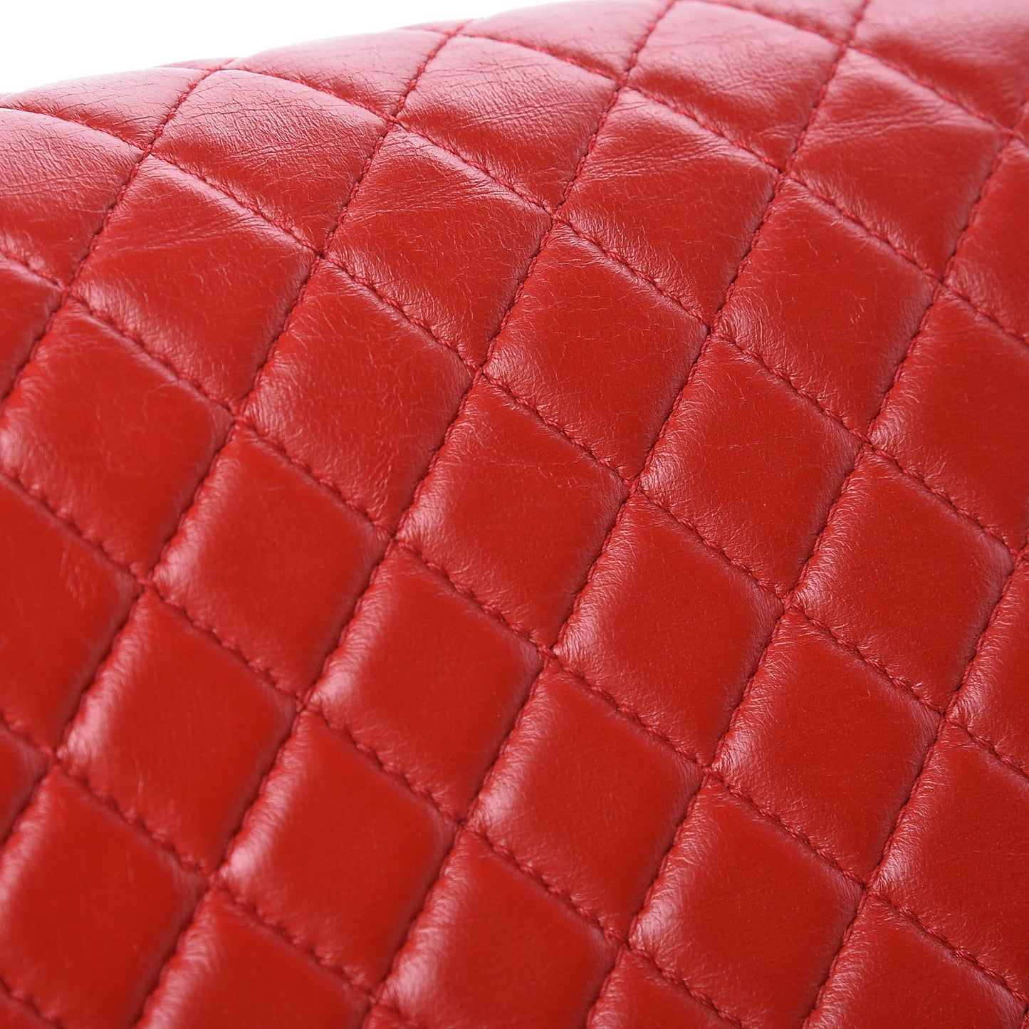 Calfskin Quilted New Medium Boy Flap Red