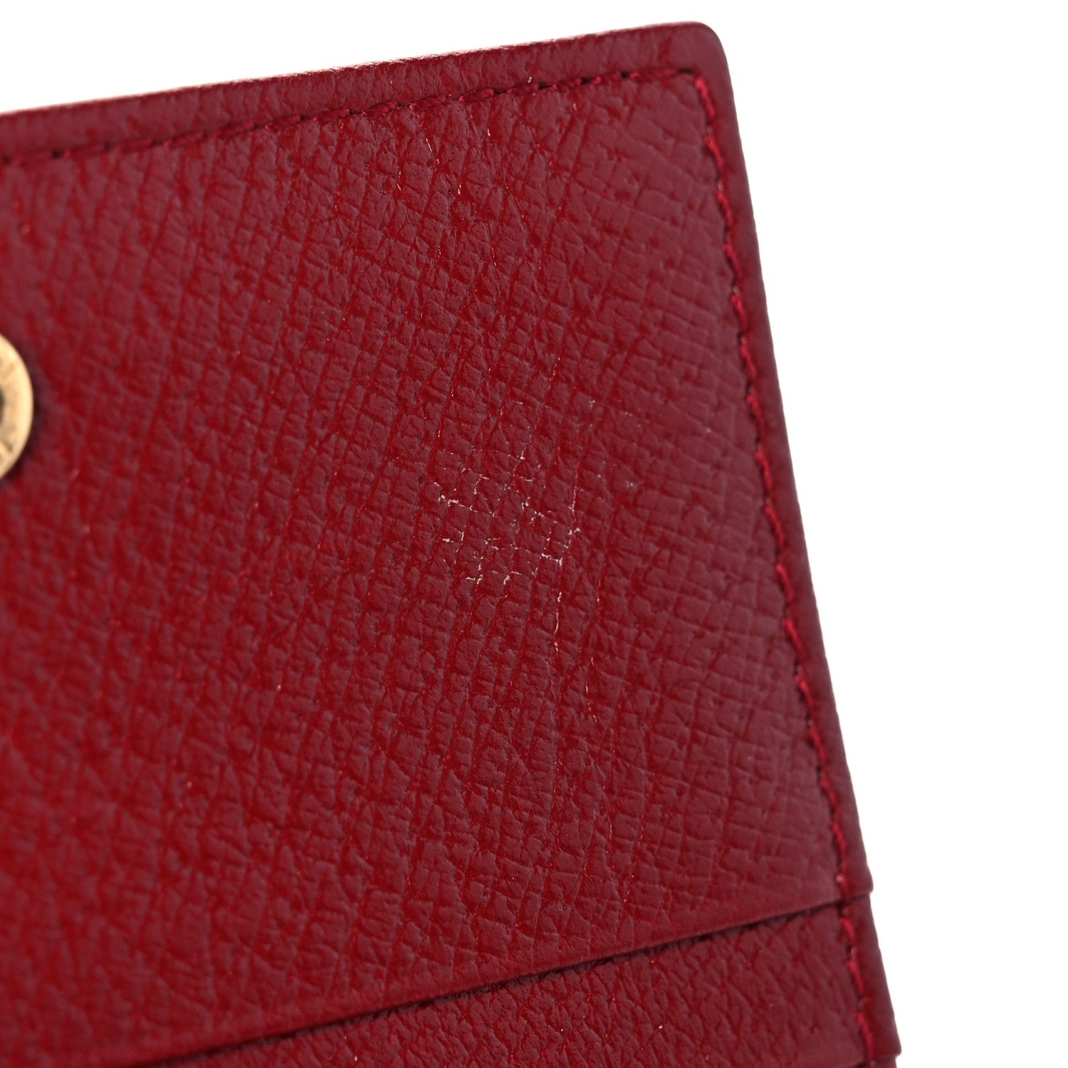 Gucci GG Supreme Monogram Tian Card Case Beige Multicolor Red 8 of 8