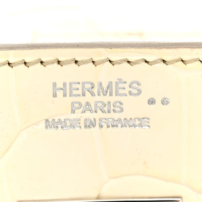 Hermes Matte Niloticus Crocodile Himalaya Birkin 30 Blanc 6 of 18