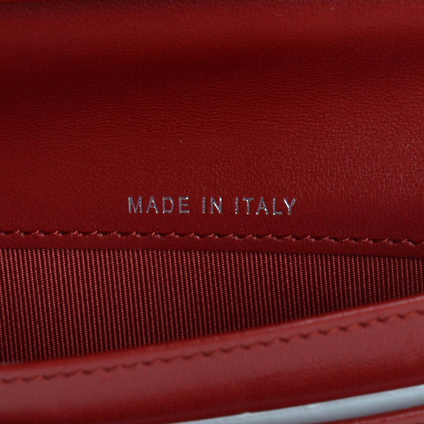 Lambskin Quilted Large Flap Wallet Red
