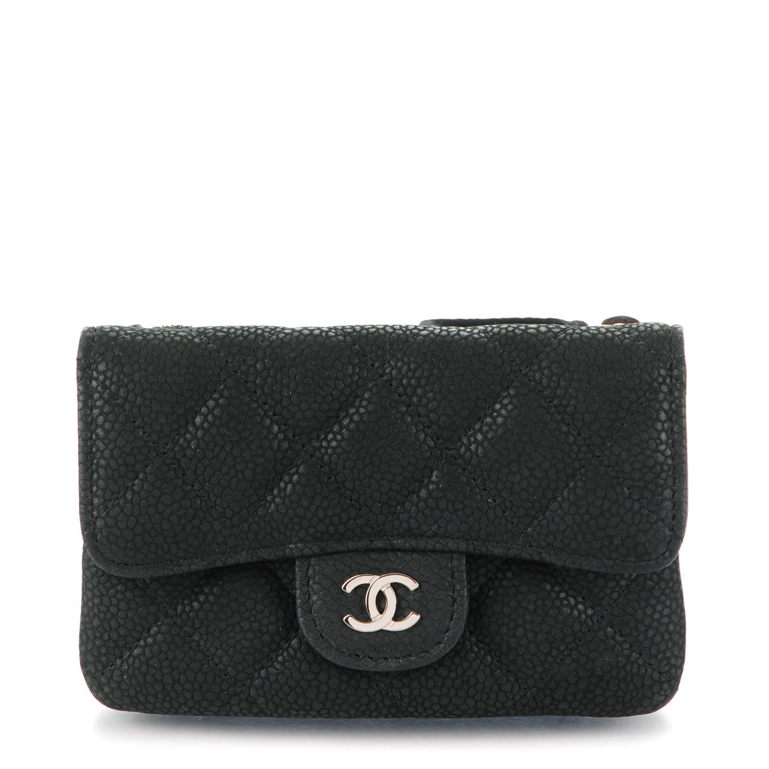Chanel Iridescent Caviar Quilted Coin Purse Black 1 of 8