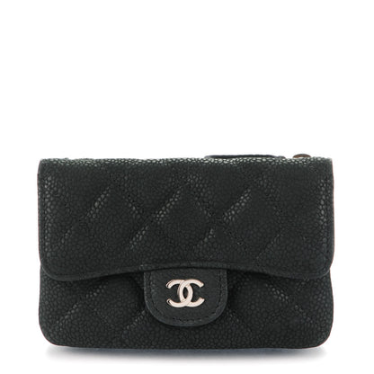 Chanel Iridescent Caviar Quilted Coin Purse Black 1 of 8