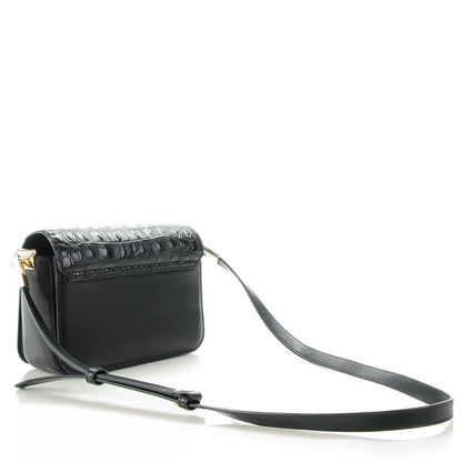 Alexander Wang Alligator Calfskin Embossed Prisma Envelope Crossbody Black 3 of 7