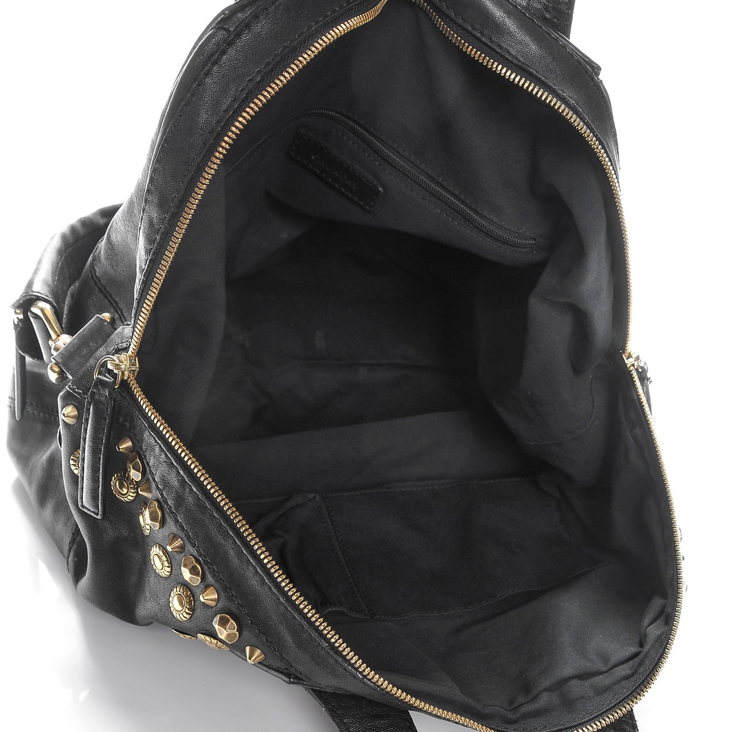 Lambskin Studded Medium Nightingale Black
