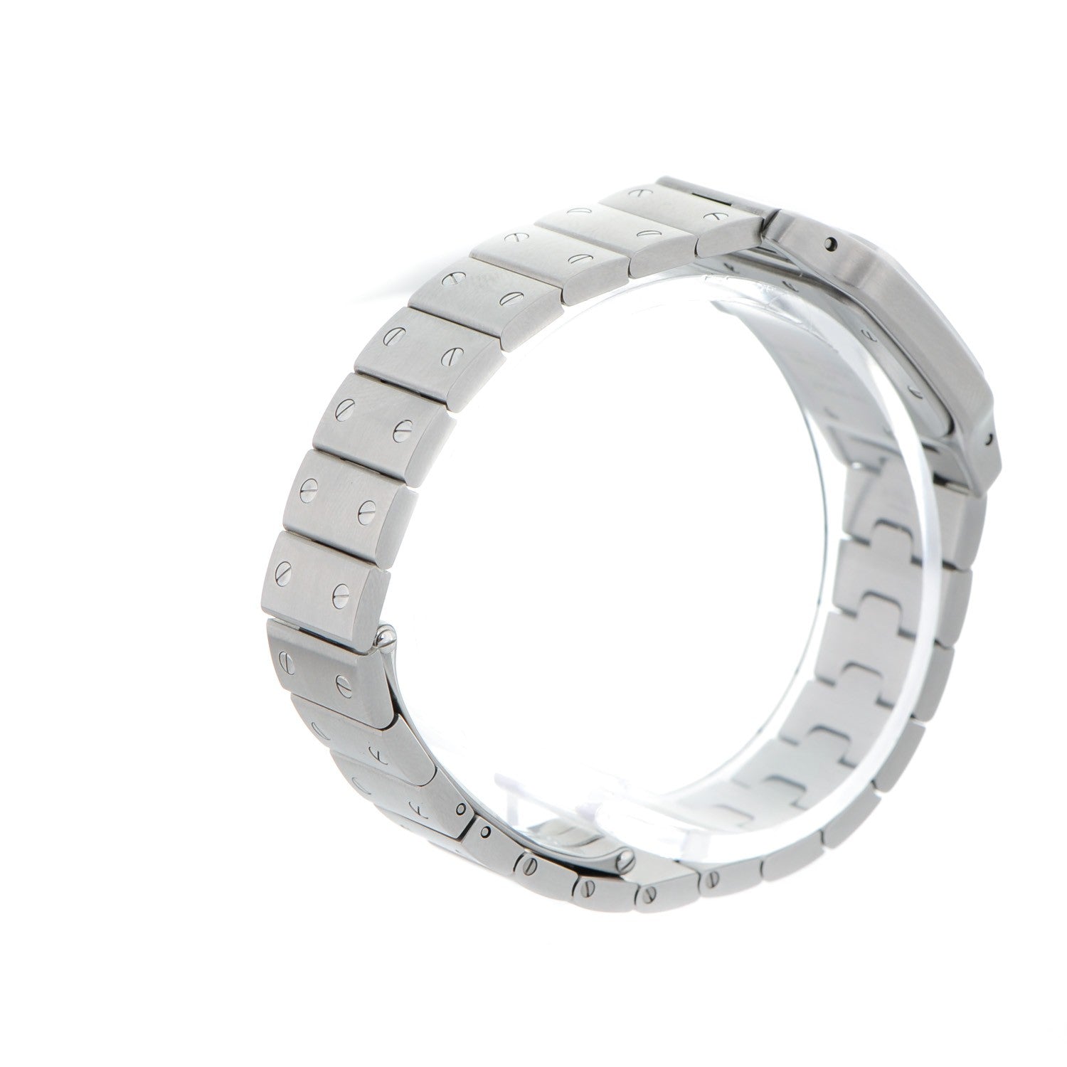 Cartier Stainless Steel 24mm Santos de Galbee Quartz Watch 4 of 8