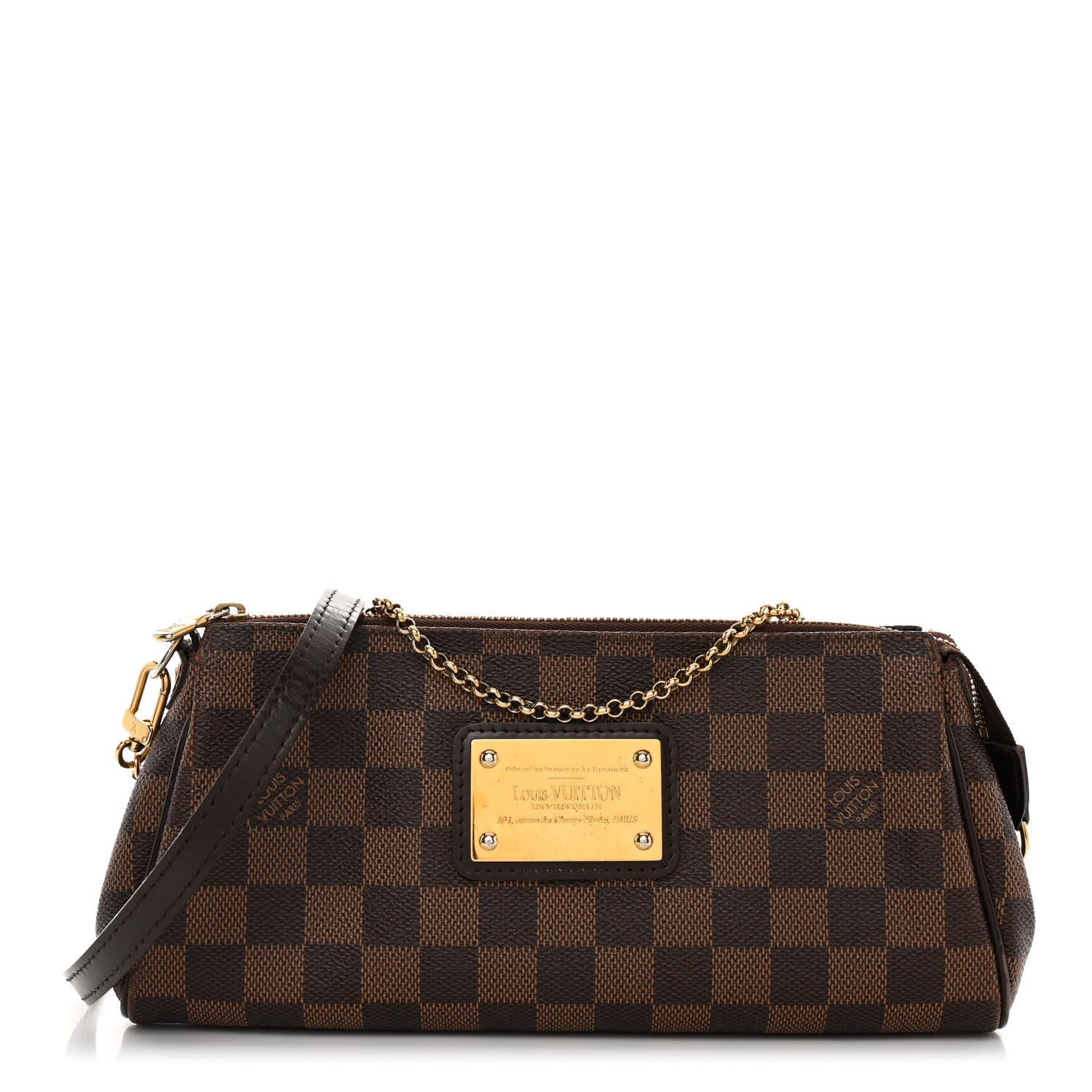 Louis Vuitton LOUIS VUITTON Damier Ebene Eva Clutch 1 of 9