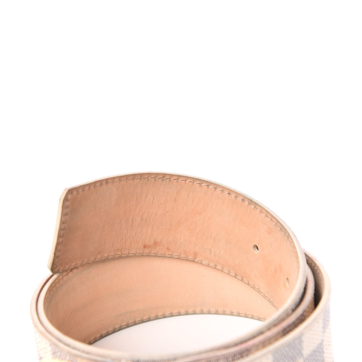 Louis Vuitton Damier Azur LV Initiales Belt 85 34 7 of 12