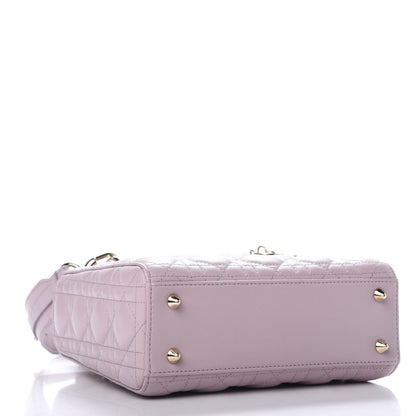 Christian Dior Lambskin Cannage Small Lady Dior Pink 4 of 12