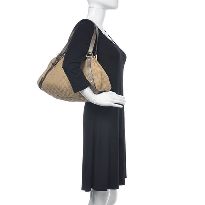 Gucci Monogram Medium Abbey Shoulder Bag Pewter 2 of 15