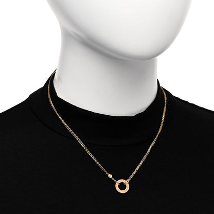 Cartier 18K Yellow Gold 2 Diamond LOVE Necklace 2 of 5