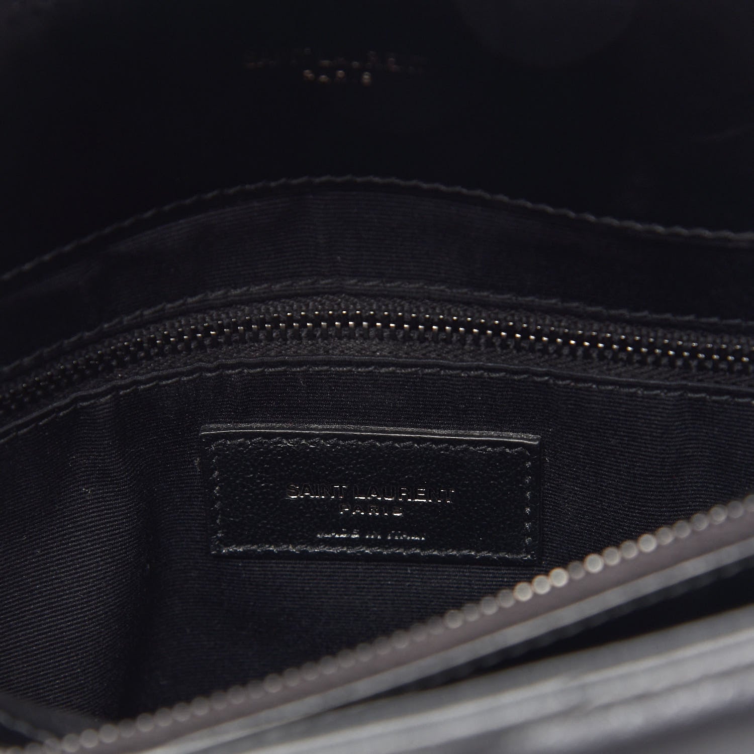 Saint Laurent Calfskin Y Quilted Monogram Medium Loulou Chain Satchel Black 8 of 9