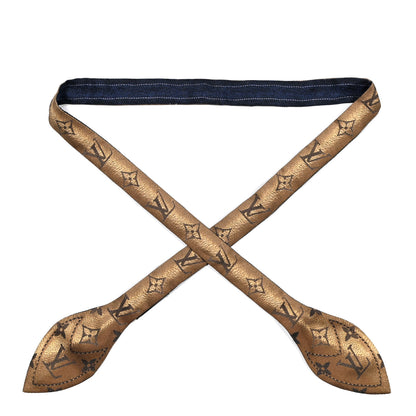 Louis Vuitton Silk Monogram Vuittamins Bandeau 3D Navy 1 of 5