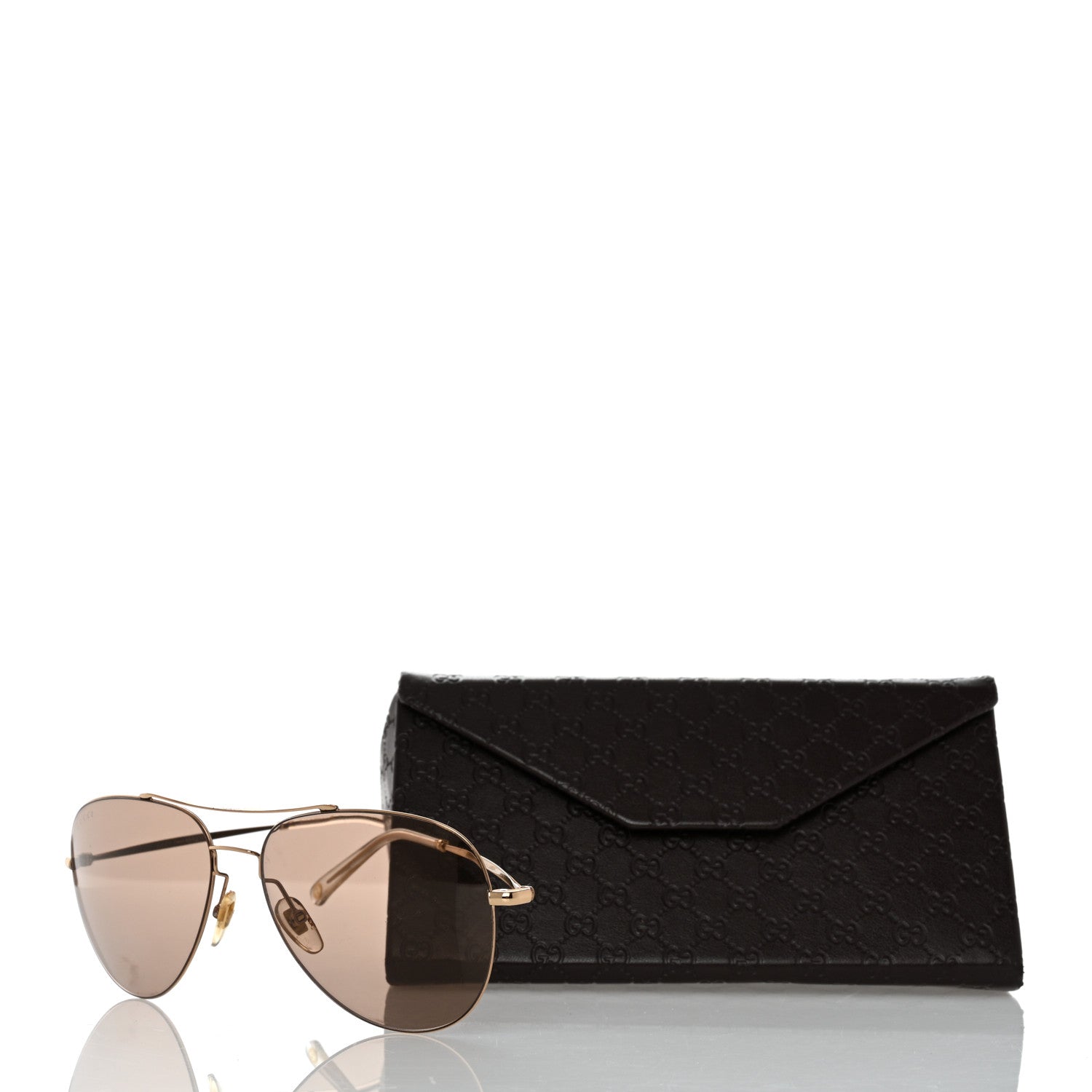 Gucci Aviator Sunglasses GG2245S Brown 8 of 8