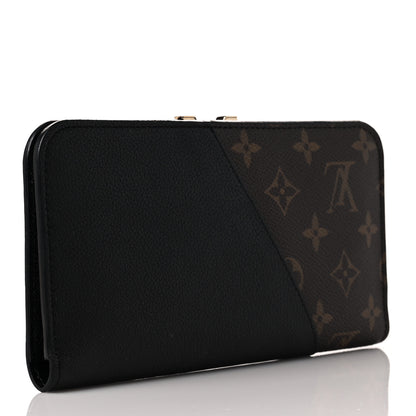 Louis Vuitton Monogram Calfskin Kimono Wallet Black 3 of 10