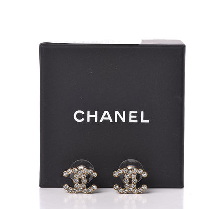 Chanel Crystal City Of Lights CC Earrings Gold 5 of 5