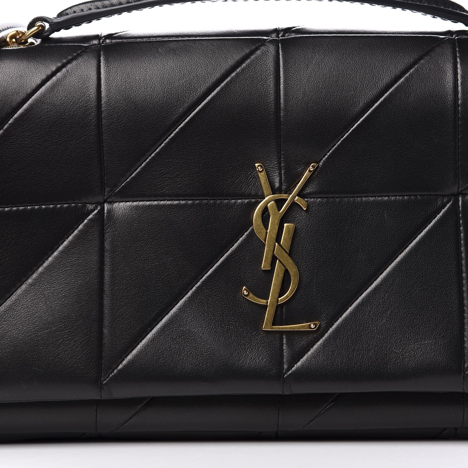 Saint Laurent Lambskin Patchwork Monogram Medium Jamie Black 12 of 12