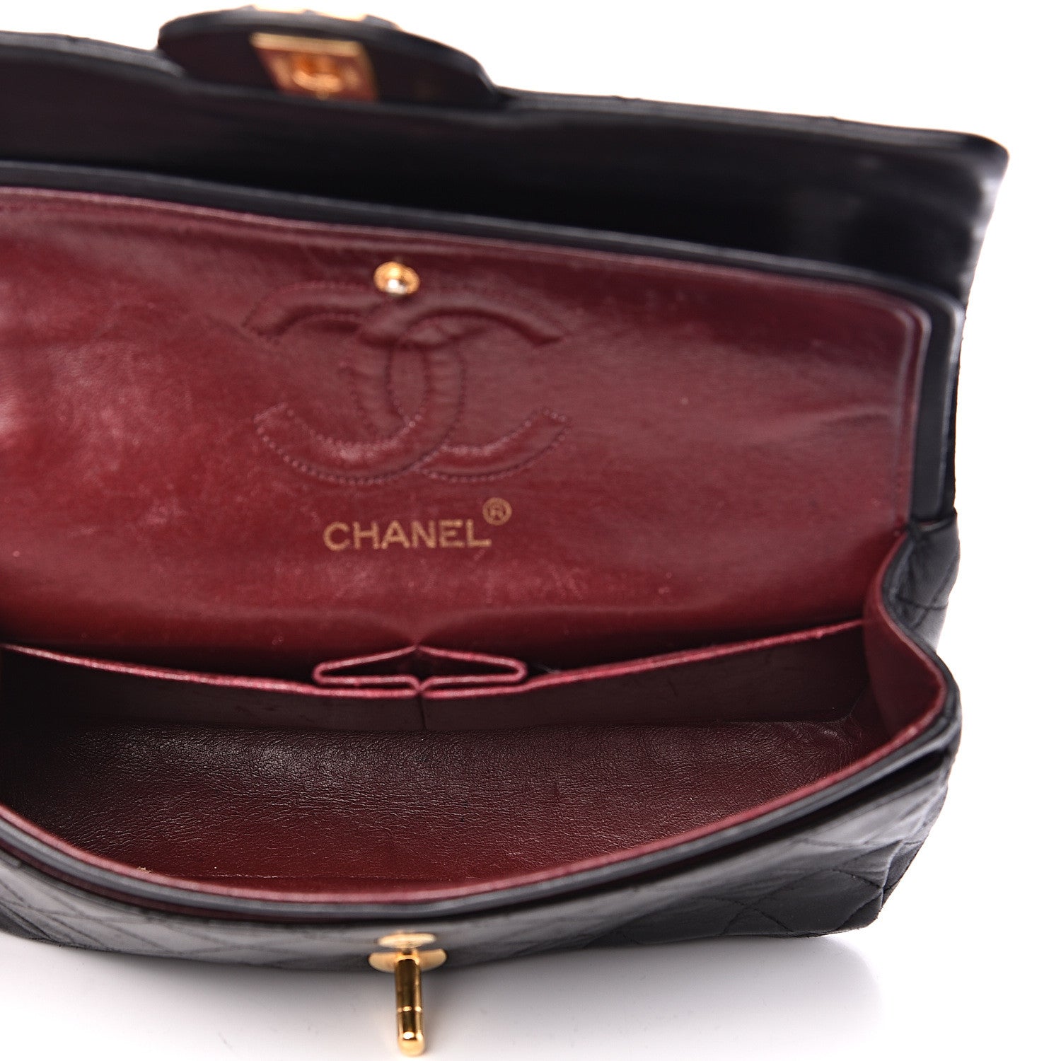Chanel Lambskin Quilted Small Double Flap Black 6 of 24