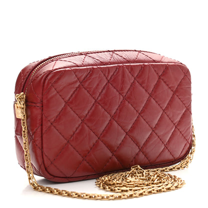 Chanel Aged Calfskin Quilted Mini Reissue Camera Case Red 3 of 11