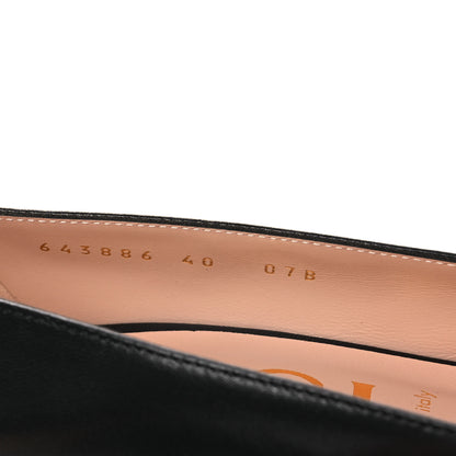 Gucci Malaga Kid Horsebit 75mm Pumps 40 Black 10 of 11