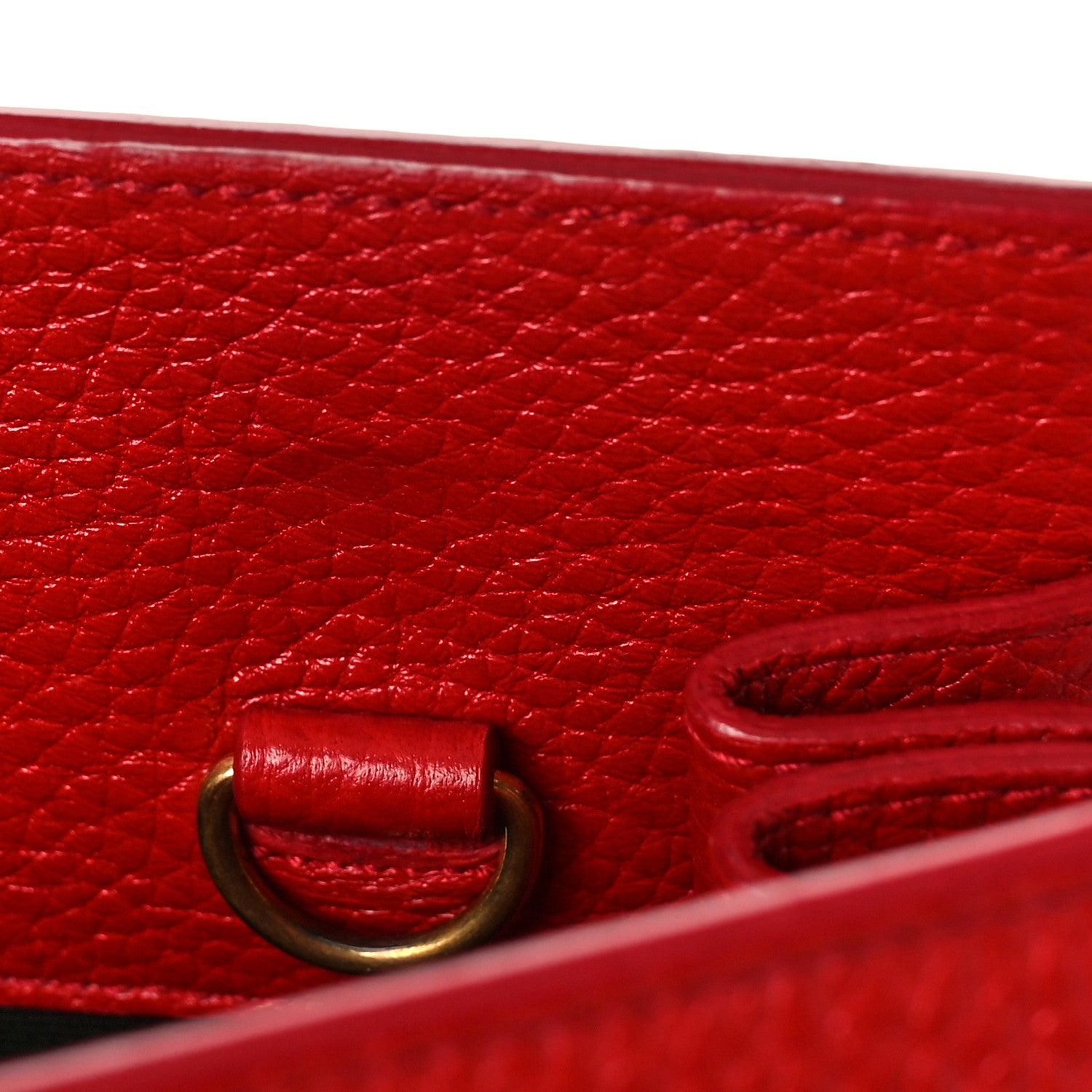 Saint Laurent Grained Calfskin Small Sac De Jour Lipstick Red 10 of 10