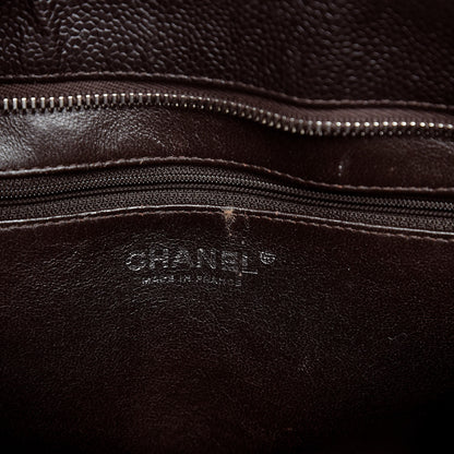 Chanel Caviar Quilted Medallion Tote Dark Brown 7 of 14