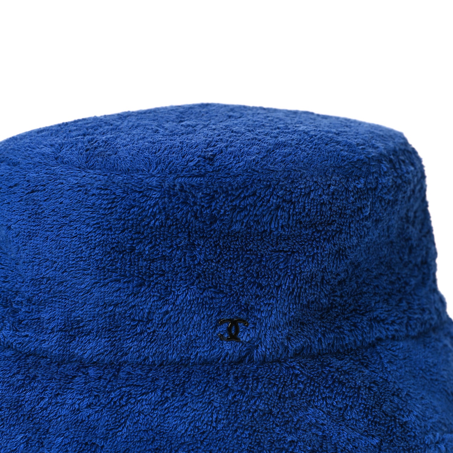 Chanel Cotton Terrycloth CC Bucket Hat M Blue 8 of 9