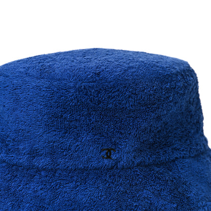 Chanel Cotton Terrycloth CC Bucket Hat M Blue 8 of 9