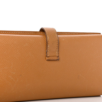 Hermes Epsom Bearn Gusset Wallet Gold 8 of 16