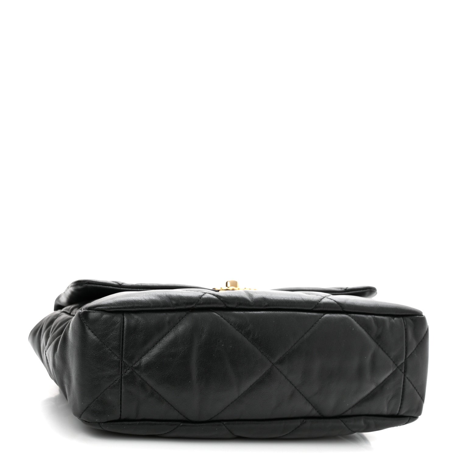 Chanel Goatskin Quilted Large Chanel 19 Flap Black 4 of 12