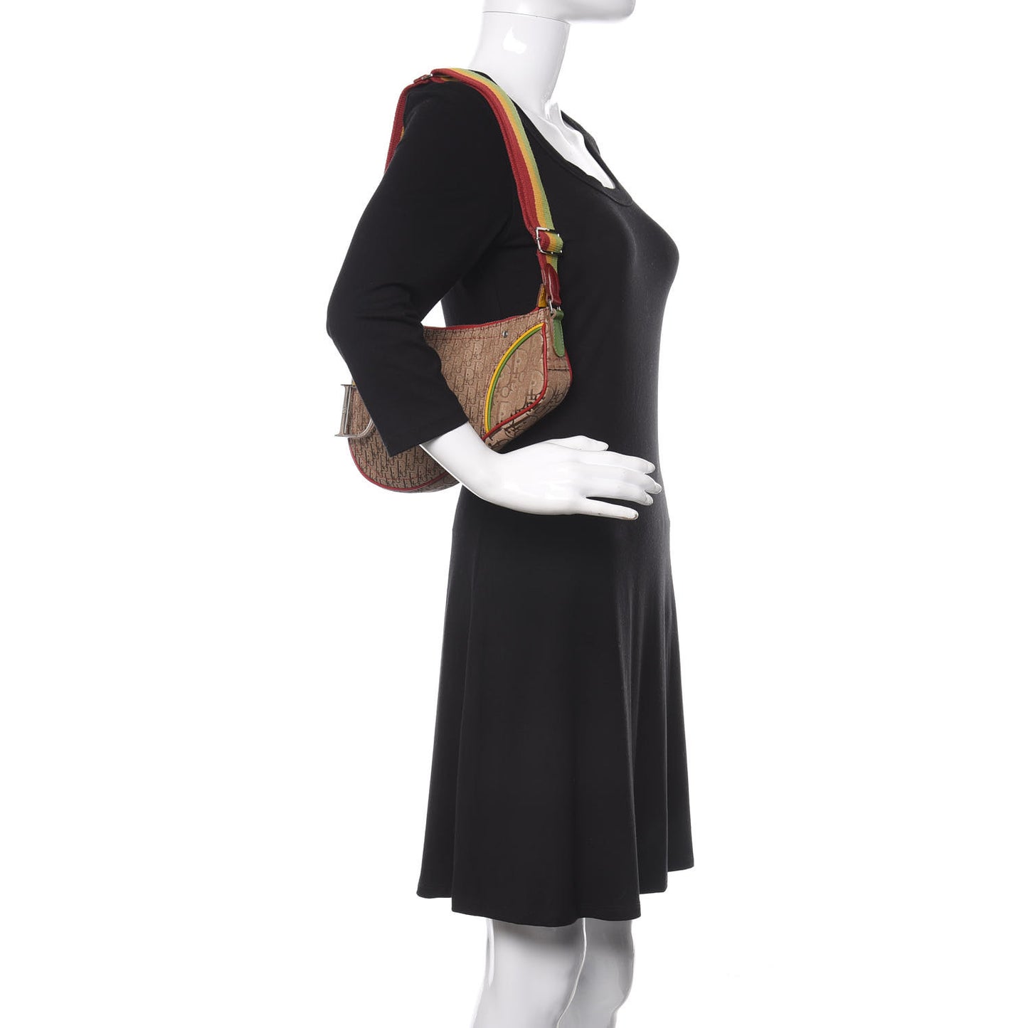 Monogram Rasta Saddle Pochette Beige