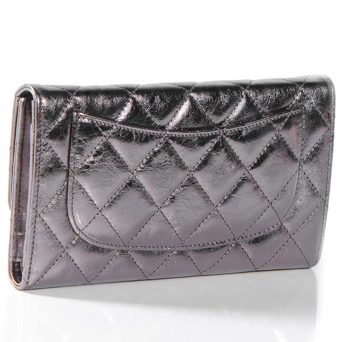 Lambskin Mademoiselle Reissue Wallet Metallic