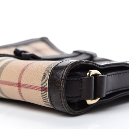 Burberry Haymarket Check Shoulder Bag Chocolate 7 of 11