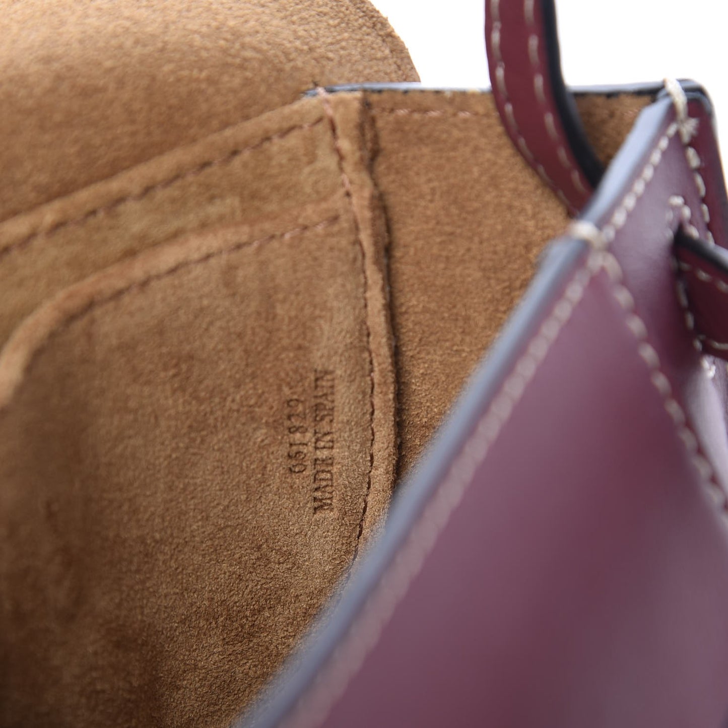 Calfskin Mini Gate Crossbody Bag Wine