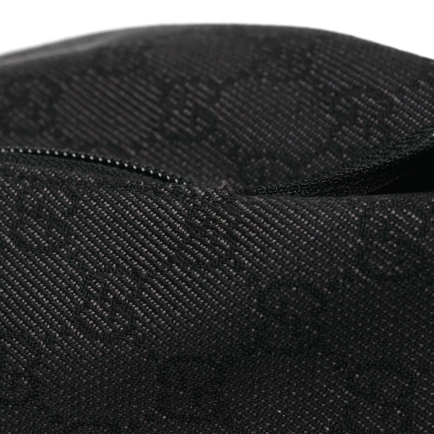 Denim Monogram Medium Backpack Black