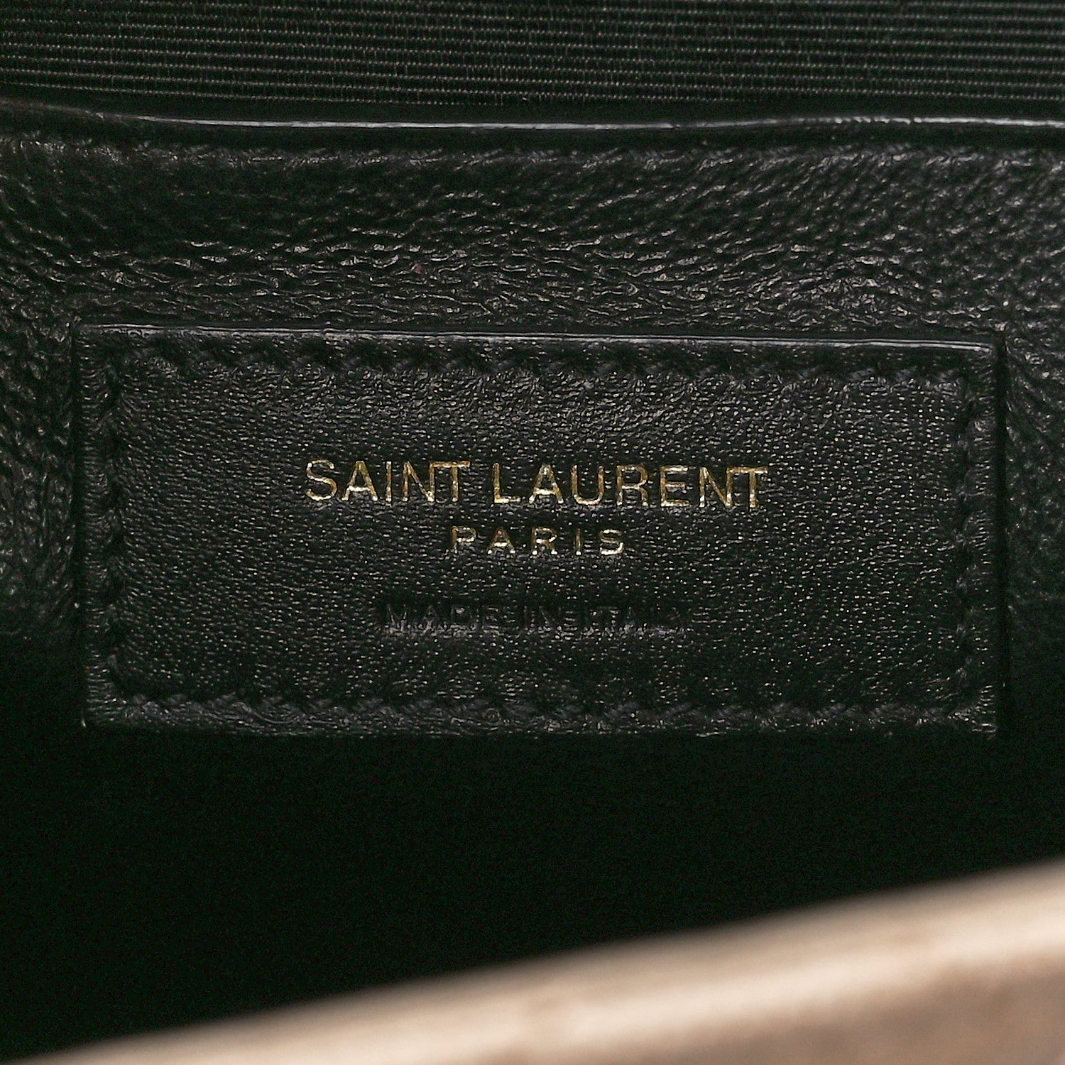 Saint Laurent Grain De Poudre Textured Mixed Matelasse Medium Triquilt Monogram Satchel Dark Beige 7 of 13