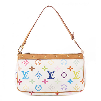 Louis Vuitton Monogram Multicolor Pochette Accessories White 1 of 8