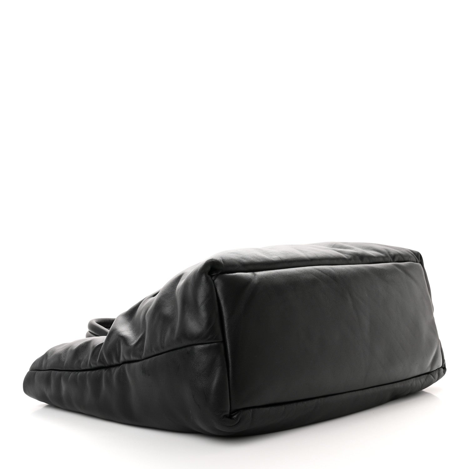 Saint Laurent Lambskin Wide Puffer Tote Black 4 of 13