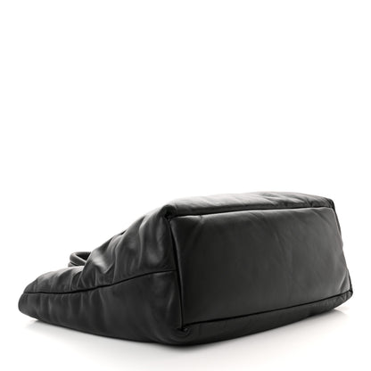 Saint Laurent Lambskin Wide Puffer Tote Black 4 of 13